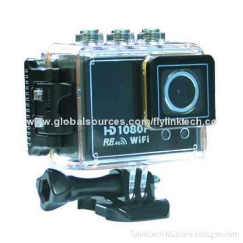 Wi-Fi Sports Camera, Full HD 1,080P H.264, Watch Remote Control, Built-in Battery 1,050mAhNew